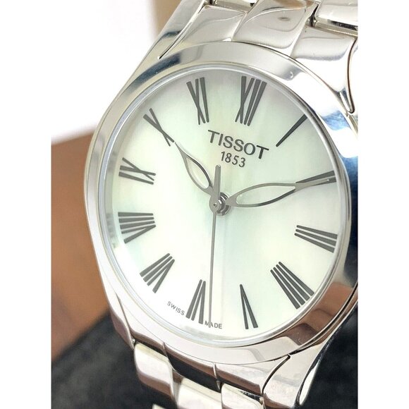 Tissot Women's Watch Swiss Quartz Mother of Pearl Dial Silver T1122101111300 - Picture 1 of 13